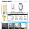 LEOOLS Dimmable t6 led Bulb 60W Candelabra led 4000K Clear