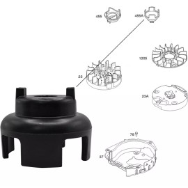 For Briggs &amp; Stratton Flywheel Cup Engine Recoil Starter For Briggs & Stratton 593960 593959 08P502