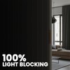 AJAZZ 100% Blackout Room Divider Curtains - Total Privacy Curtain