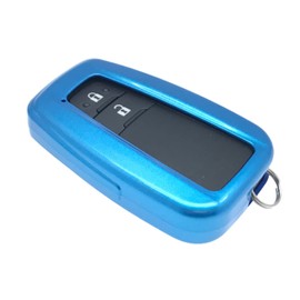 Nordecco ABS Glossy Key Fob Case Compatible with Toyo-ta CHR Camry Corol la RAV4 Highlander C-HR Prius Land Cruisr. Prado 2 3 4 Buttons Keyless Remote Hybrid (Shiny