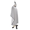 Hair Cut Cape Striped Polyester Waterproof Smooth Surface Neckline Adjustable