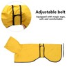Dog Raincoat with Reflective Bar, Rain/Water Resistant, Adjustable Vest -