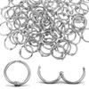 100PCS 1/2 Inch Binder Rings, Small Loose Leaf Book Rings,