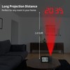 MeesMeek Projection Alarm Clock for Bedroom: Digital LCD Clock with