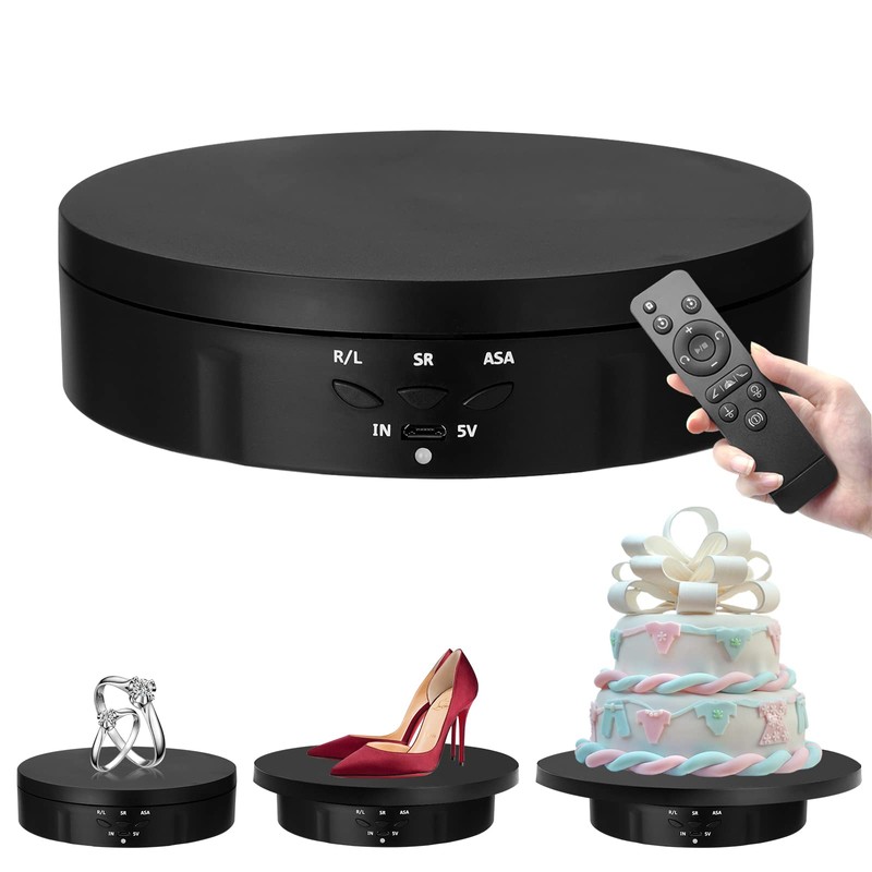 Motorized Rotating Display Stand, 3 Sizes 15 18 22cm Remote