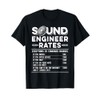 Studio Audio Engineer Rates Funny Sound Guy Tech T-Shirt