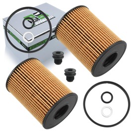 partszen ‎26350-2S000 263502S000 Oil Filter 2pcs for Hyundai Tucson Santa Cruz Santa Fe for Kia K5 Sorento 2.5L 2020 2021 2022 2023