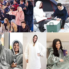 Canberra Homebody Blanket Giant Hoodie / 집순이 담요 대왕후드