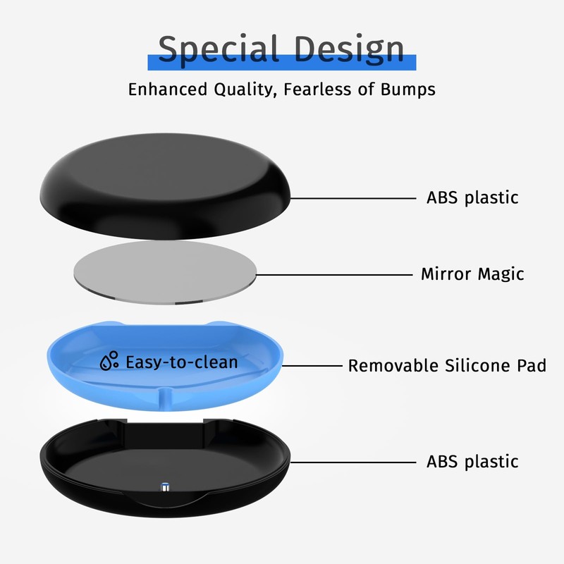 2Pack Retainer Case with Mirror, Compatible with Invisalign, Orthodontic Aligner