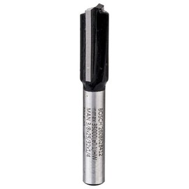 Bosch 2608628412 Straight Bit for Routers with Two Flutes and Tungsten Carbide (Diameter - 9.5mm)