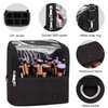 Relavel Travel Cosmetic Bag, Stand-up Makeup Brush Bag with Adjustable