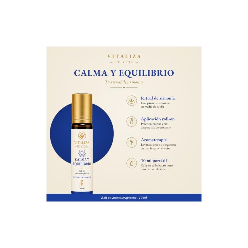 Vitaliza Tu Vida – Calma y Equilibrio – Roll-On de