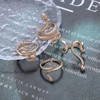 Sttiafay Punk Snake Rings Set Gold Snake Finger Ring Stacking