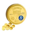 Rite Lite Hanukkah Chocolate Gelt Gold Collectible Tin with 50
