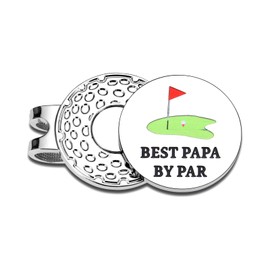 Fathers Day Golf Ball Marker Hat Clip for Golfer Men Husband Metal Cap Clips Golf Gadgets for Men 2025 Dad Gifts for Fathers Day Birthday Gifts for Father First Time Dad Male Golfer Gift