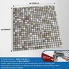 M MOFIT Kitchen Backsplash Tiles Peel and Stick,Mini Square Self