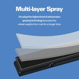 CKAuto CKAuto 1/2oz, 0.5oz, Ultra Slim Low Profile, Black, Adhesive Stick On Wheel Weights, 12 oz/ 4 lb/Box, OEM Quality, (24pcs)