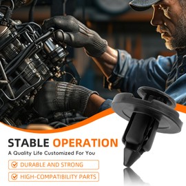 GoaMotors 38PCS Wheel Fender Flare Retainer Fastener Clips Fit for Nissan Armade Juke Murano Rogue, for Infiniti QX56 QX80 Nylon Push-Type Retainer Clips