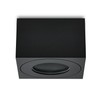 KYOTECH LED Surface-Mounted Spotlight Flat IP44 Black Surface-Mounted Ceiling Light