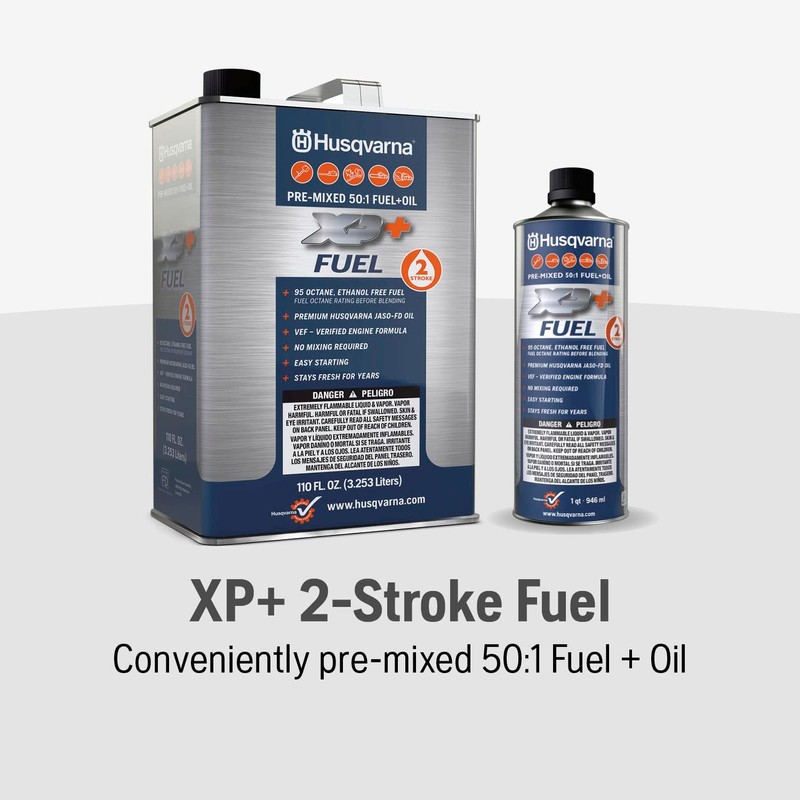 Husqvarna 585572601 Pre-Mixed 2-Stroke Fuel and Oil for Engines, 1-Quart,