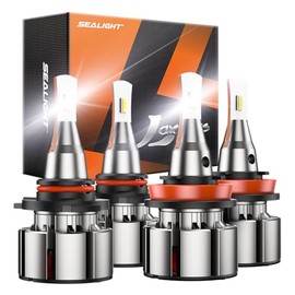 SEALIGHT Focos Antiniebla LED 9005/HB3 y H11/H9/H8, Super Brillantes Blanco Frío 6000K