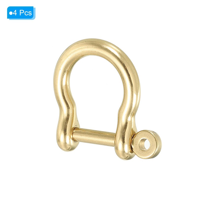 PATIKIL D-Ring Shackle, Pack of 4, 15 mm Inner Width,