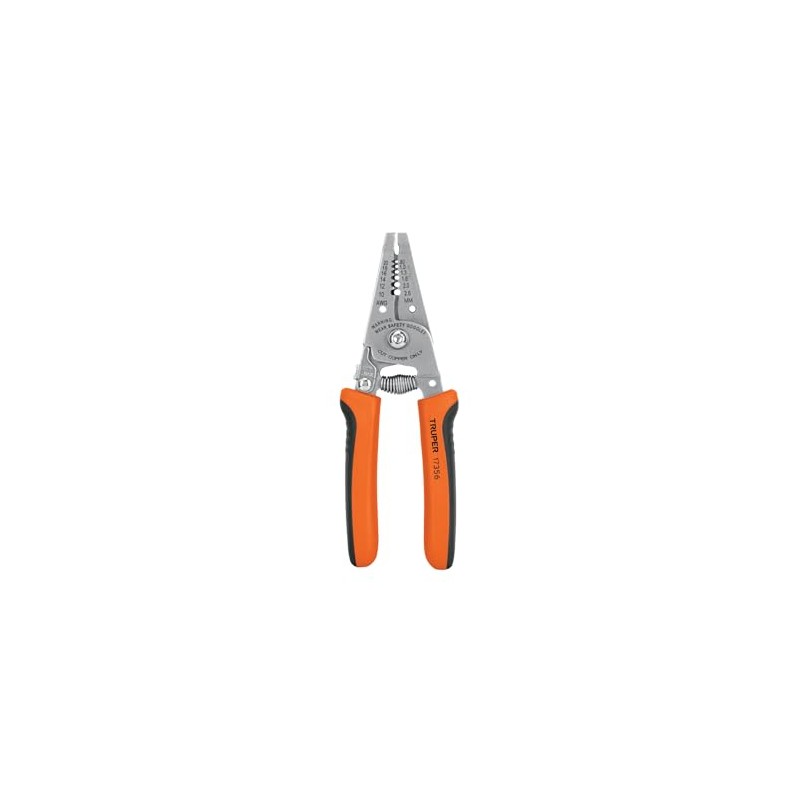Truper PE-CA-6, Pinza pelacables en acero al carbono, 6", 6