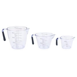 3 Piece Measuring Cup Set, Soft Non-Slip Handles, BPA Free