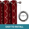 Zahari Home Compton Foil Print Polyester Top Grommet Blackout Window