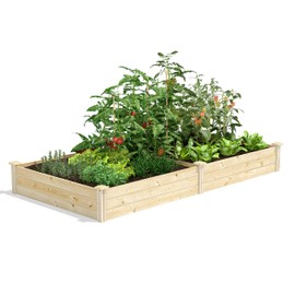 Greenes Fence Original Pine Raised Garden Bed, 4' x 8' x 10.5" - Made in USA with American Pine