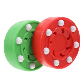 ibasenice 2Pcs Roller Hockey Pucks for Street Hockey Professional Grade Game Training Puck Smooth Flat Surface