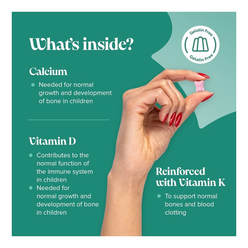 Novomins Kid's Calcium, Vitamin D & K2 30 Gummies