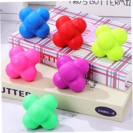 GRIRIW 6 Pcs Hexagonal Reaction Balls Indoor Training Equipment for Agility and Coordination and Fun Sports for Individual