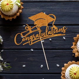 Sodasos Felicitaciones 2024 - Decoración para tartas de graduación (naranja)