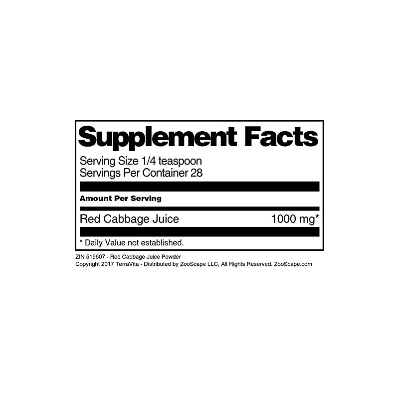 Red Cabbage Juice Powder (1 oz, ZIN: 519607)