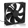 PC Fan, 120mm Fan, 2Pin 3000Rpm PC Case Fan for