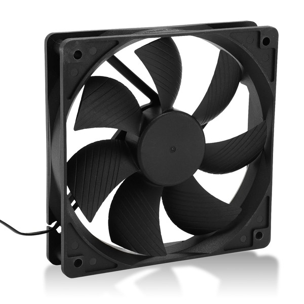 PC Fan, 120mm Fan, 2Pin 3000Rpm PC Case Fan for