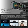 ceabulila 1080P 60FPS Streaming Webcam with Autofocus, Microphone, RGB Light