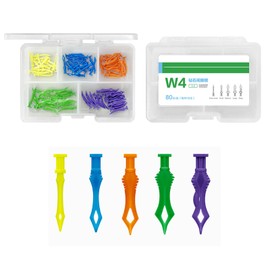 Windplusya Dental Diamond Wedges, Dental Matrix Wedge Adaptive Teeth Gap Wedge for Dental Tooth Restoration Material. (80PCS)