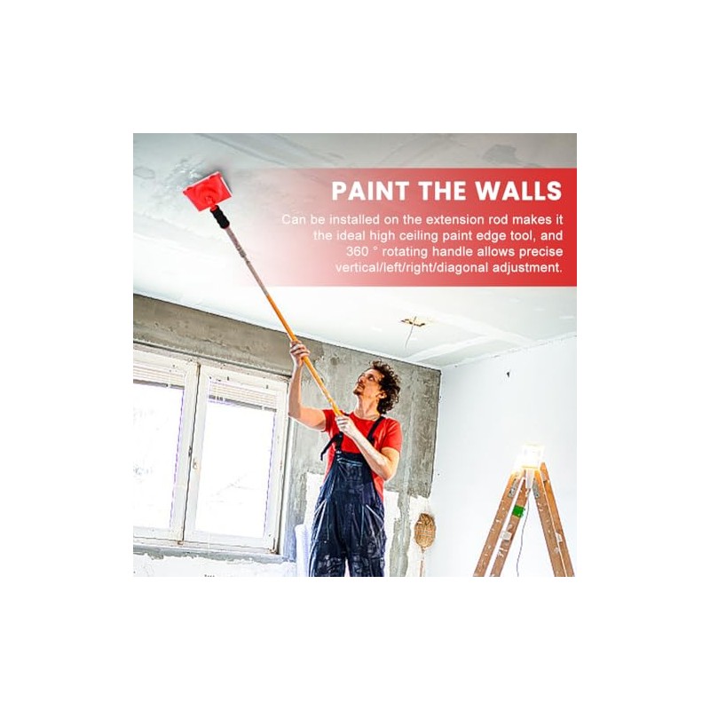 Paint Edger Trimmer with 2 Replacement Pads,Paint Edgers Tool,Walls &