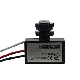 Proshopping AC 90V-277V Outdoor Sensor Photoelectric Switch, Hard-Wired Post Eye Light Control with Photocell Light Sensor, Dusk to Dawn Mini Automatic Swithch - for Street Courtyard Corridor Lamps