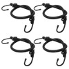 Hordion 24 Inch Bungee Cord with Hooks, 4 Pack Heavy