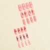 24 Pcs Christmas Press on Nails Medium Square - ZIFANHU