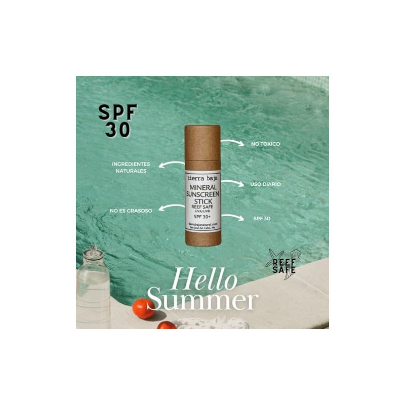 Tierra Baja Protector Solar Mineral en Barra SPF 30 30