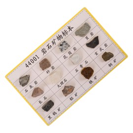 Gatuida Geology Classroom Essentials 12-Pack Mineral Rock Specimens for Display