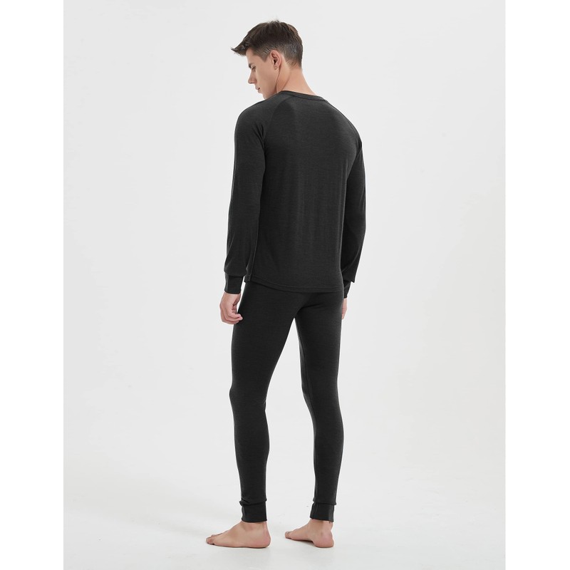 Iguana Mens 100% Merino Wool Base Layer Sets for Ski