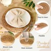 Gandeer 50 Pcs 13 Inch Round Woven Placemats with 50