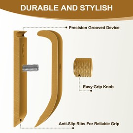 TKGKHK Tapestry Hanger, 4pcs Quilt Hangers for Wall for Display, Aluminium Blanket Clamps, Carpet Rug Display Rug Hook for Wall Hangings (Gold)