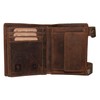 Green Burry 1796A Skull Wallet Colour: Saddle Brown 25, Saddle