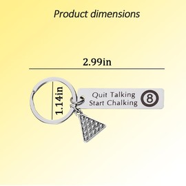 8 Ball Keychain Billiards Gifts for Men Women Son Daughter Christmas Gifts for Billiard Lovers Billiards Players Gifts Pool Ball Keychain Accessories for Bag Purse Charms Pool Player Gifts Key Ring